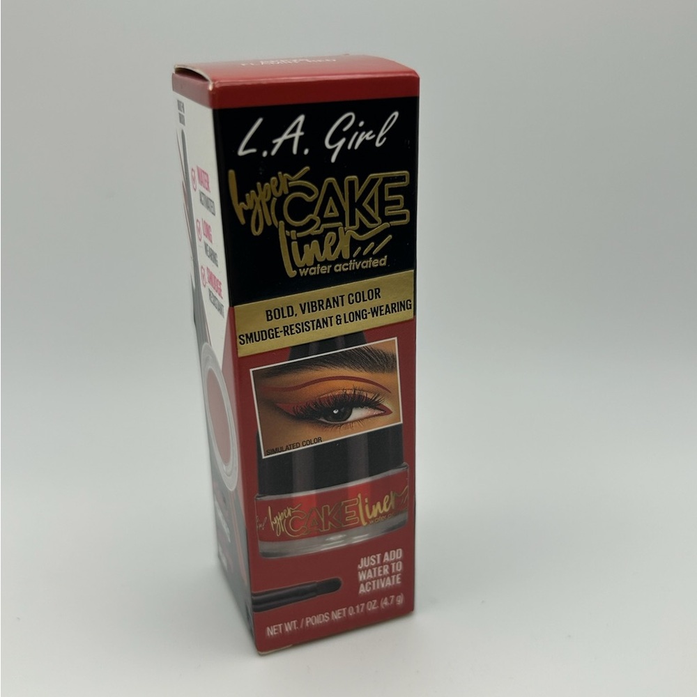 LA Girl Hyper Cake Eyeliner - flamin red